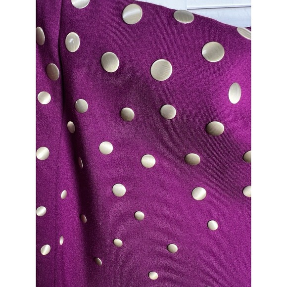 Antonio Melani Studded Stretch Pencil Skirt Women's Size 14 Raspberry NWT - Picture 3 of 10